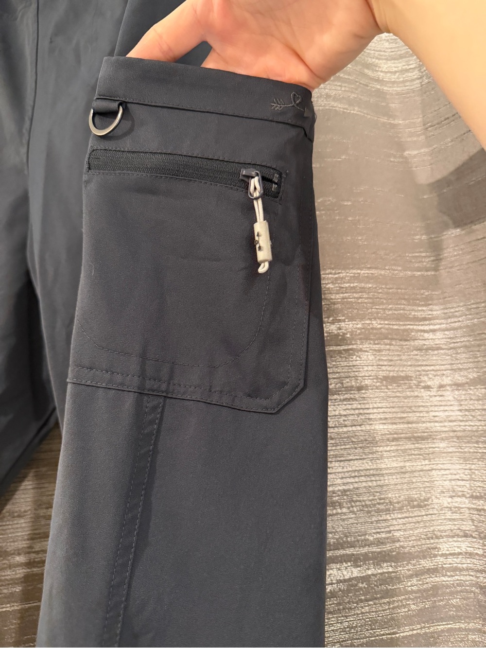 aerie Maternity Bootcut Cargo Pants in Charcoal - Picture 5 of 7